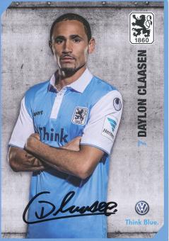 Daylon Claasen  2014/2015  1860 München Fußball Autogrammkarte original signiert 