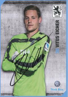 Vitus Eicher  2014/2015  1860 München Fußball Autogrammkarte original signiert 