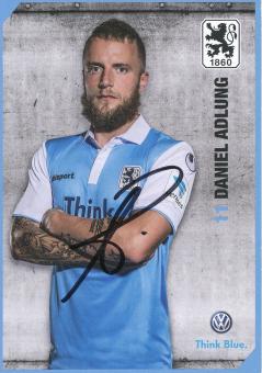 Daniel Adlung  2014/2015  1860 München Fußball Autogrammkarte original signiert 