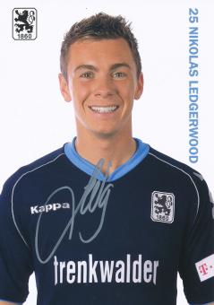 Nikolas Ledgerwood  2007/2008  1860 München Fußball Autogrammkarte original signiert 