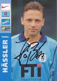 Thomas Hässler  1999/2000  1860 München Fußball Autogrammkarte original signiert 