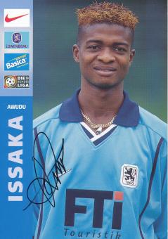 Awudu Issaka  1999/2000  1860 München Fußball Autogrammkarte original signiert 