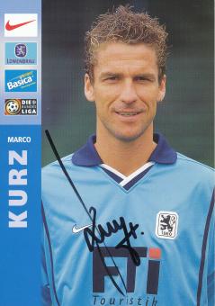 Marco Kurz  1999/2000  1860 München Fußball Autogrammkarte original signiert 
