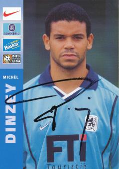 Michel Dinzey  1999/2000  1860 München Fußball Autogrammkarte original signiert 