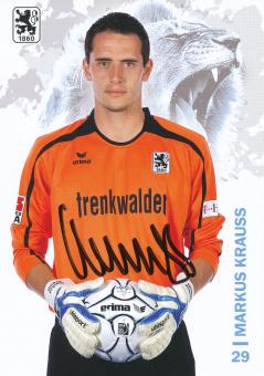 Markus Krauss  2008/2009  1860 München Fußball Autogrammkarte original signiert 