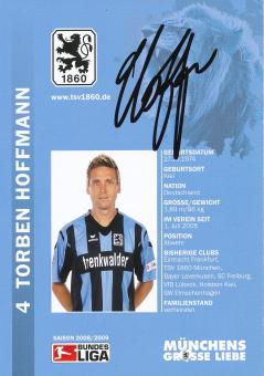 Torben Hoffmann  2008/2009  1860 München Fußball Autogrammkarte original signiert 