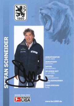 Stefan Schneider  2008/2009  1860 München Fußball Autogrammkarte original signiert 