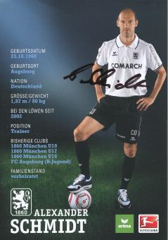 Alexander Schmidt  2010/2011  1860 München Fußball Autogrammkarte original signiert 