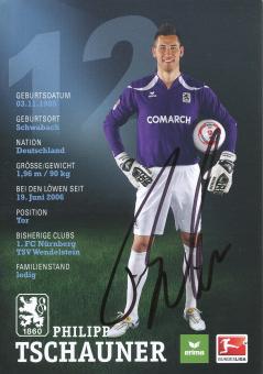 Philipp Tschauner  2010/2011  1860 München Fußball Autogrammkarte original signiert 