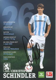 Christopher Schindler  2010/2011  1860 München Fußball Autogrammkarte original signiert 