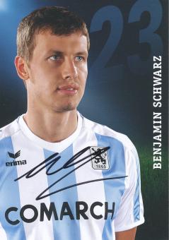 Benjamin Schwarz  2010/2011  1860 München Fußball Autogrammkarte original signiert 
