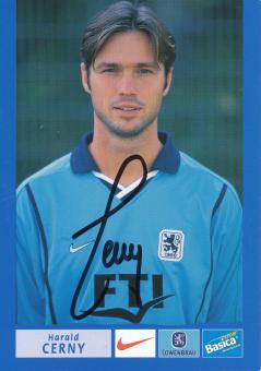 Harald Cerny  2000/2001  1860 München Fußball Autogrammkarte original signiert 