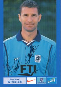 Bernhard Winkler  2000/2001  1860 München Fußball Autogrammkarte original signiert 