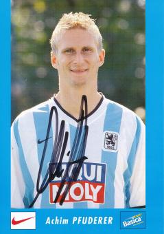 Achim Pfuderer  2002/2003  1860 München Fußball Autogrammkarte original signiert 