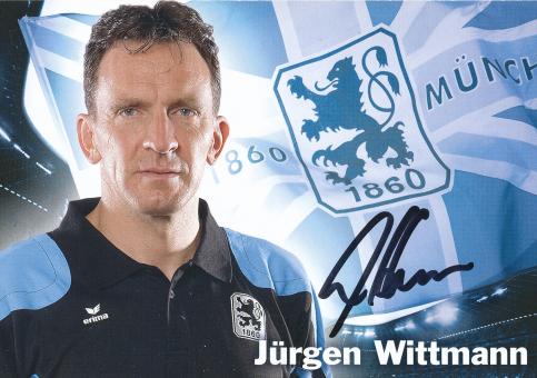 Jürgen Wittmann  2009/2010  1860 München Fußball Autogrammkarte original signiert 