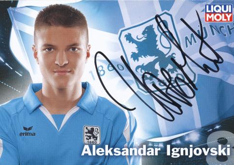 Alexander Ignjovski  2009/2010  1860 München Fußball Autogrammkarte original signiert 