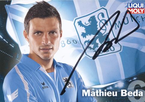 Mathieu Beda  2009/2010  1860 München Fußball Autogrammkarte original signiert 