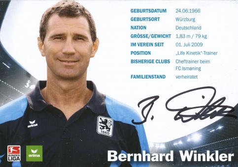 Bernhard Winkler  2009/2010  1860 München Fußball Autogrammkarte original signiert 