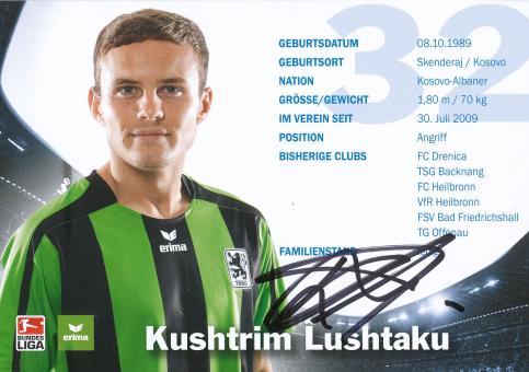Kushtrim Lushtaku  2009/2010  1860 München Fußball Autogrammkarte original signiert 