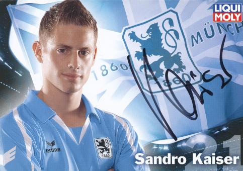 Sandro Kaiser   2009/2010  1860 München Fußball Autogrammkarte original signiert 