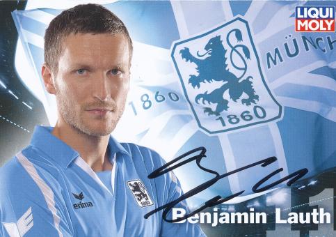 Benjamin Lauth   2009/2010  1860 München Fußball Autogrammkarte original signiert 