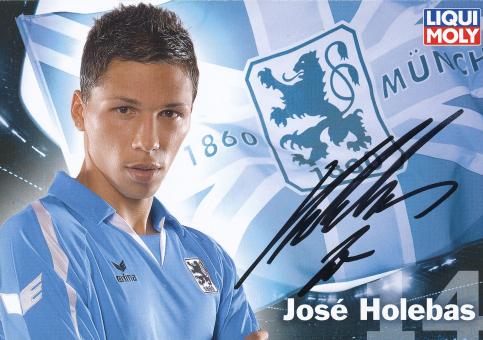 Jose Holebas   2009/2010  1860 München Fußball Autogrammkarte original signiert 
