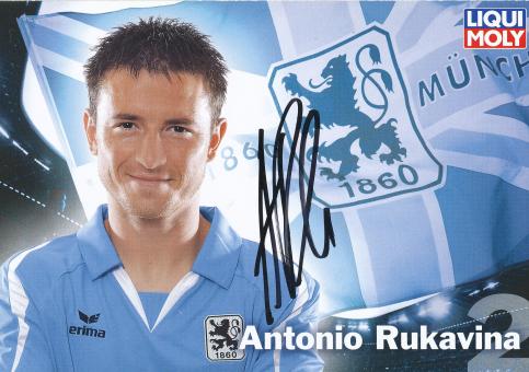 Antonio Rukavina   2009/2010  1860 München Fußball Autogrammkarte original signiert 