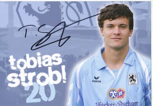 Tobias Strobl  1860 München Fußball Autogrammkarte original signiert 