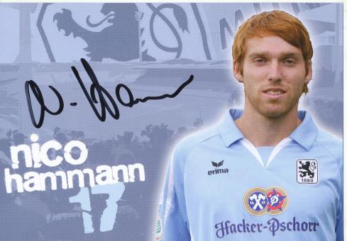 Nico Hammann  1860 München Fußball Autogrammkarte original signiert 