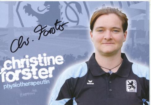Christine Forster  1860 München Fußball Autogrammkarte original signiert 