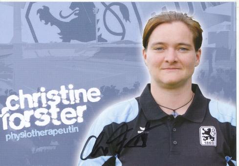Christine Forster  1860 München Fußball Autogrammkarte original signiert 