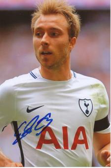 Christian Eriksen   Tottenham Hotspur  Fußball Autogramm Foto original signiert 