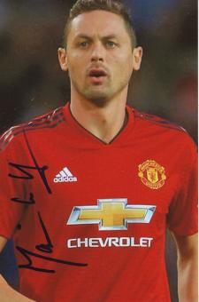 Nemanja Matic  Manchester United  Fußball Autogramm Foto original signiert 