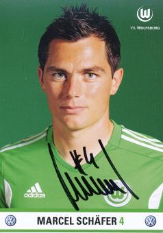 Marcel Schäfer  2011/2012  VFL Wolfsburg  Fußball Autogrammkarte original signiert 