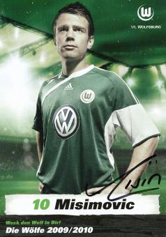 Zvjezdan Misimovic  2009/2010  VFL Wolfsburg  Fußball Autogrammkarte original signiert 
