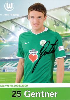 Christian Gentner  2008/2009  VFL Wolfsburg  Fußball Autogrammkarte original signiert 