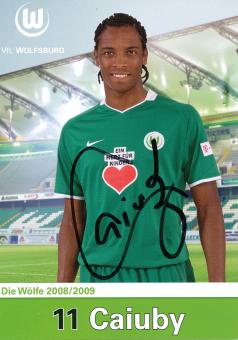 Caiuby  2008/2009  VFL Wolfsburg  Fußball Autogrammkarte original signiert 