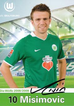 Zvjezdan Misimovic  2008/2009  VFL Wolfsburg  Fußball Autogrammkarte original signiert 