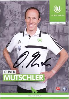 Oliver Mutschler  2013/2014  VFL Wolfsburg  Fußball Autogrammkarte original signiert 
