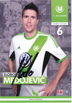 Slobodan Medojevic  2013/2014  VFL Wolfsburg  Fußball Autogrammkarte original signiert 