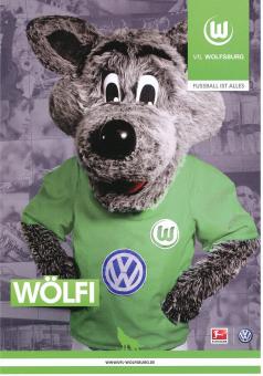 Wölfi  2013/2014  VFL Wolfsburg  Fußball Autogrammkarte nicht signiert 