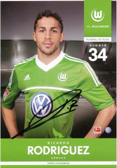 Ricardo Rodriguez  2012/2013  VFL Wolfsburg  Fußball Autogrammkarte original signiert 
