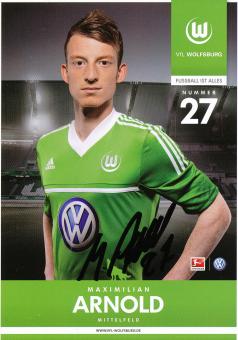 Maximilian Arnold  2012/2013  VFL Wolfsburg  Fußball Autogrammkarte original signiert 