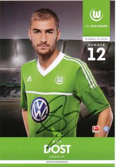 Bas Dost  2012/2013  VFL Wolfsburg  Fußball Autogrammkarte original signiert 