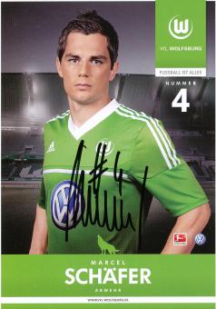 Marcel Schäfer  2012/2013  VFL Wolfsburg  Fußball Autogrammkarte original signiert 