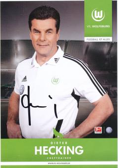 Dieter Hecking  2012/2013  VFL Wolfsburg  Fußball Autogrammkarte original signiert 