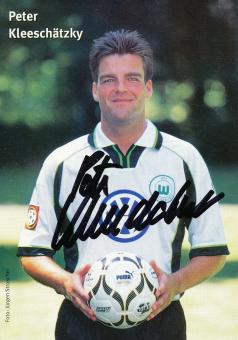 Peter Kleeschätzky  1999/2000  VFL Wolfsburg  Fußball Autogrammkarte original signiert 