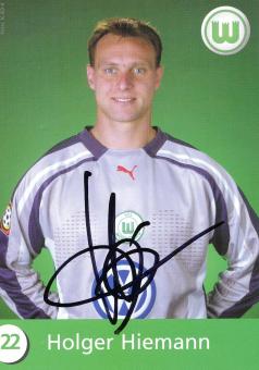 Holger Hiemann  2000/2001  VFL Wolfsburg  Fußball Autogrammkarte original signiert 