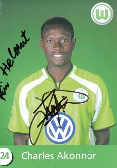 Charles Akonnor  2000/2001  VFL Wolfsburg  Fußball Autogrammkarte original signiert 