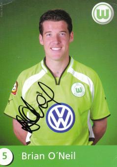 Brian O´Neil  2000/2001  VFL Wolfsburg  Fußball Autogrammkarte original signiert 